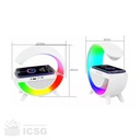 CARGADOR INALÁMBRICO, LAMPARA LUZ RGB Y PARLANTE BLUETOOTH